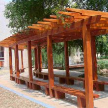 【防腐木廊架弧形轉(zhuǎn)角葡萄架景區(qū)木質(zhì)花架景觀工程廠家圖片】防腐木廊架弧形轉(zhuǎn)角葡萄架景區(qū)木質(zhì)花架景觀工程廠家